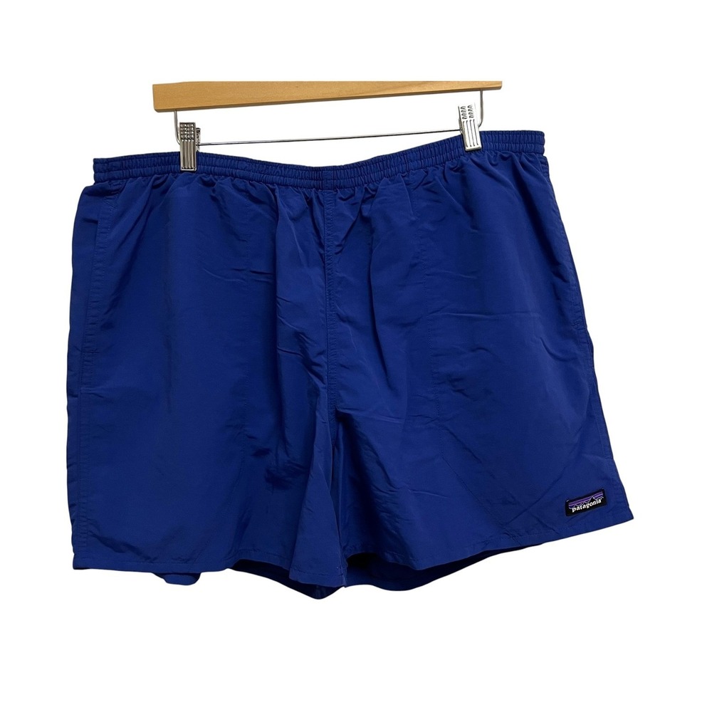 Patagonia Baggies Shorts Mens XXL Blue 4.5" Inseam Nylon Mesh Liner Sport Beach